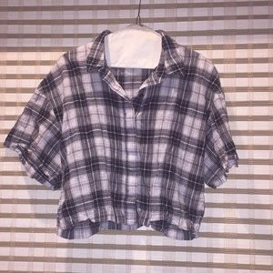 BCBG Cropped Flannel